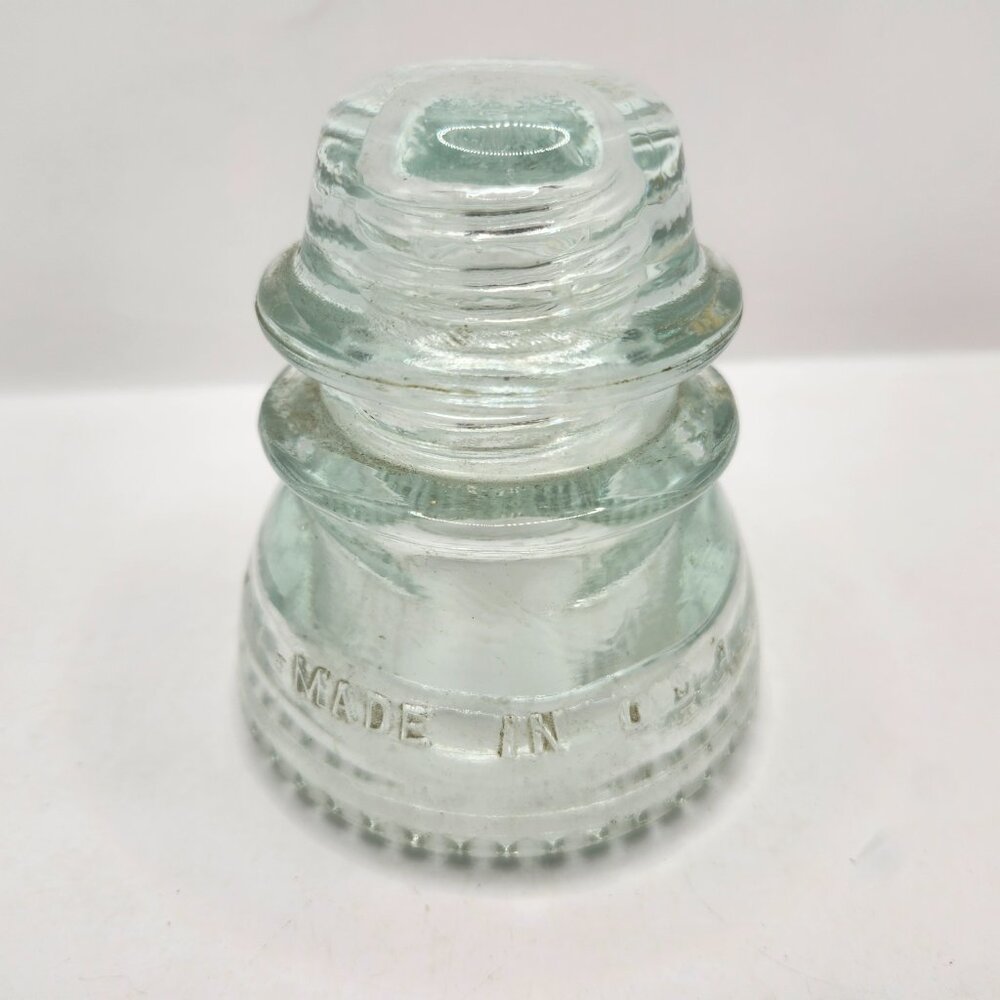 Vintage Clear Glass Hemmingray 42 Insulator